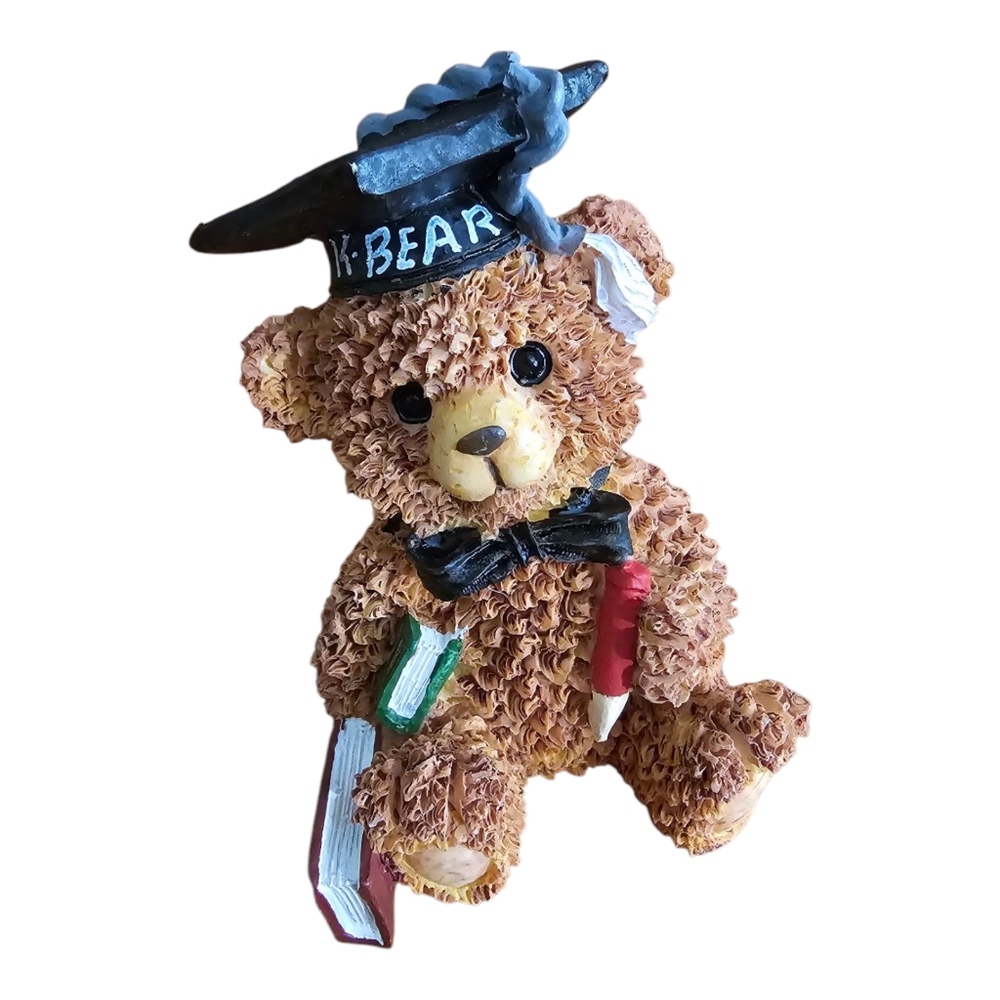 Flomo Unlimited Vintage Graduation Bear Collectible Figurine "K-BEAR 2002"